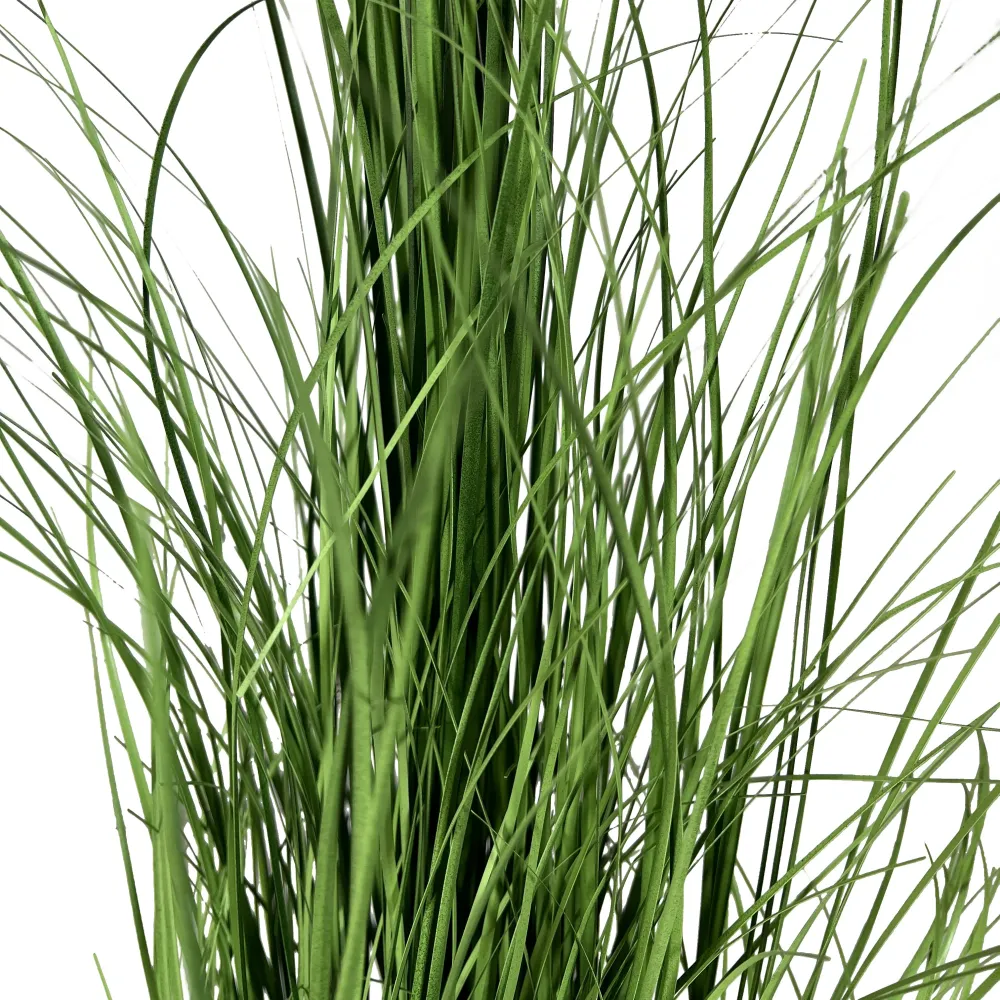 Kopu® Kunstplant Zegge Grasplant 90 cm - Witte Sierpot - Nepplant