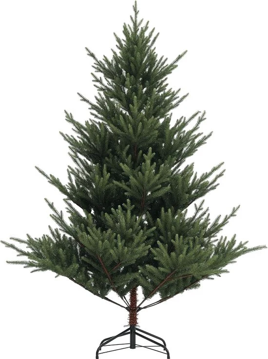 Kunstkerstboom van Noorse spar met metalen voet - 1046 takpunten - 180 cm - Ø157 cm Breed