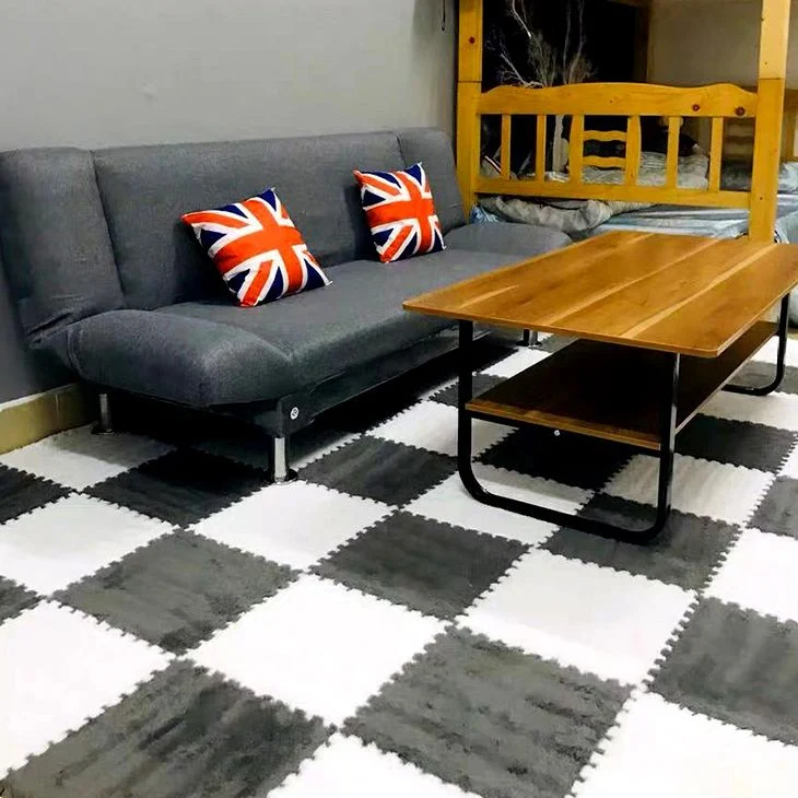 Actueel Level Loop Carpet Tile Interlocking Non-Skid Tiles and Carpet White