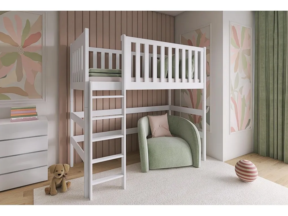 Ademend katoen Hoogslaper LAURA LB012 90x180 cm Wit