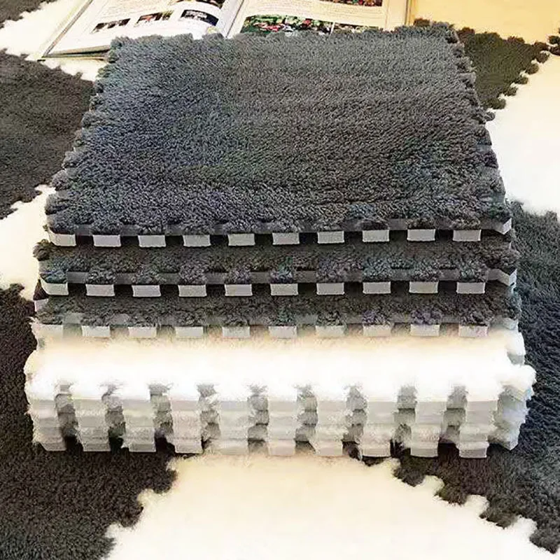 Ademend Percal Living Room Carpet Tiles Interlocking Level Loop Square Carpet Tiles Sky