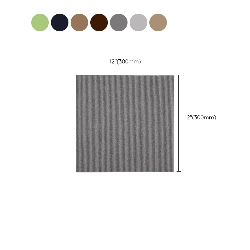 Contemporain Loose Lay Carpet Tile Checkered Carpet Floor Tile Living Room Grey