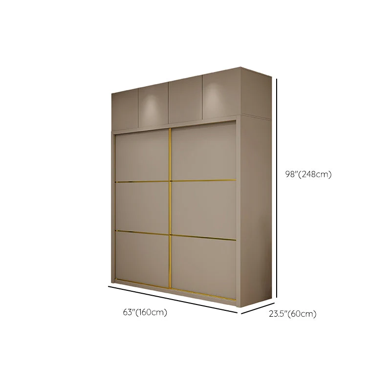 Contemporary Style Wardrobe Natuurhout Bedroom Wardrobe Closet Clothes Rail 47l