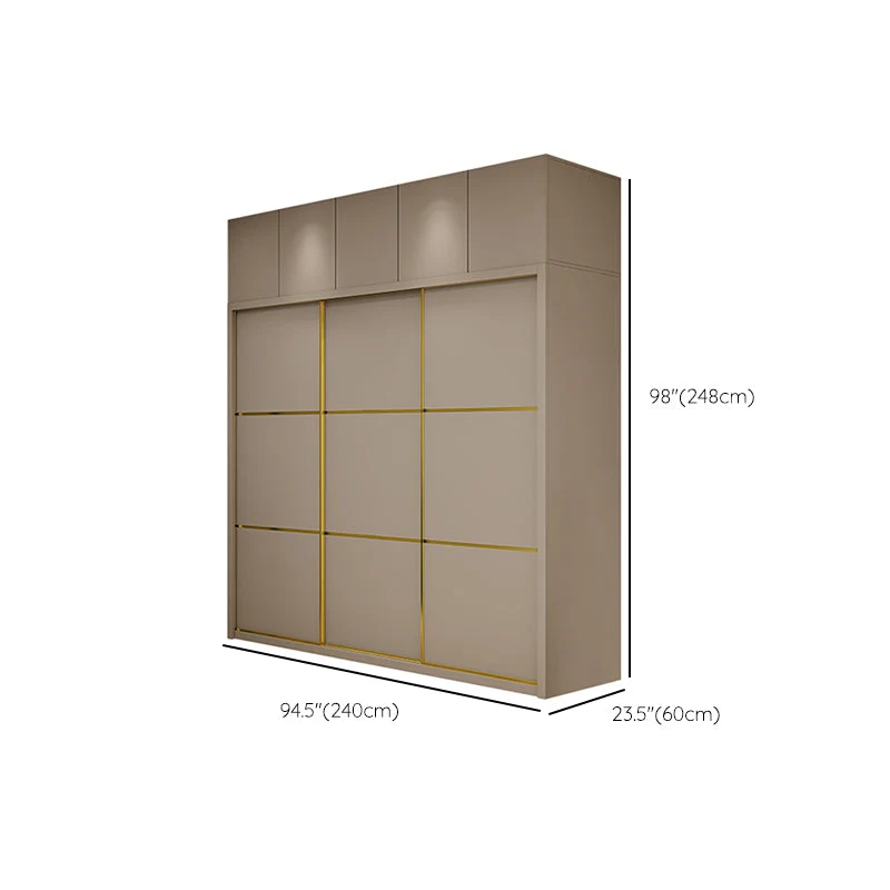 Contemporary Style Wardrobe Natuurhout Bedroom Wardrobe Closet Clothes Rail 47l