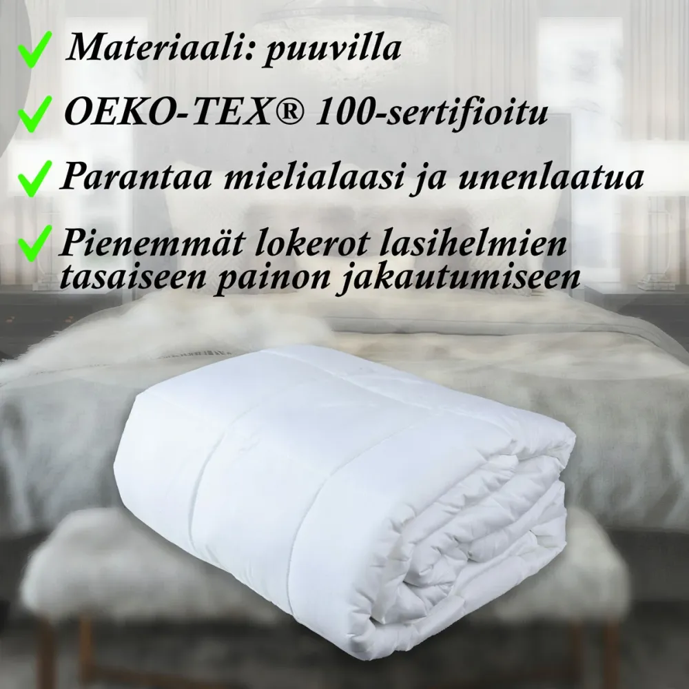 Egyptisch katoen Lykke Weighted Blanket, Katoenmix, 150x200cm, 7kg