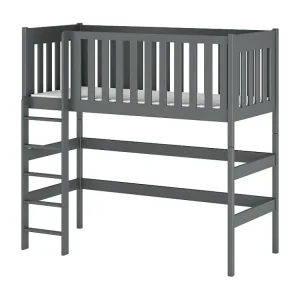 Hotelkwaliteit Hoogslaper LAURA LB002 80x180 cm Grafiet