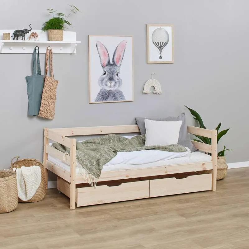 Hotelkwaliteit Hoppekids ECO Comfort - Lade-set voor 70x160 cm. Bed - Natuur