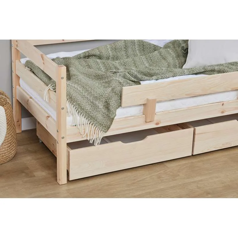 Hotelkwaliteit Hoppekids ECO Comfort - Lade-set voor 70x160 cm. Bed - Natuur