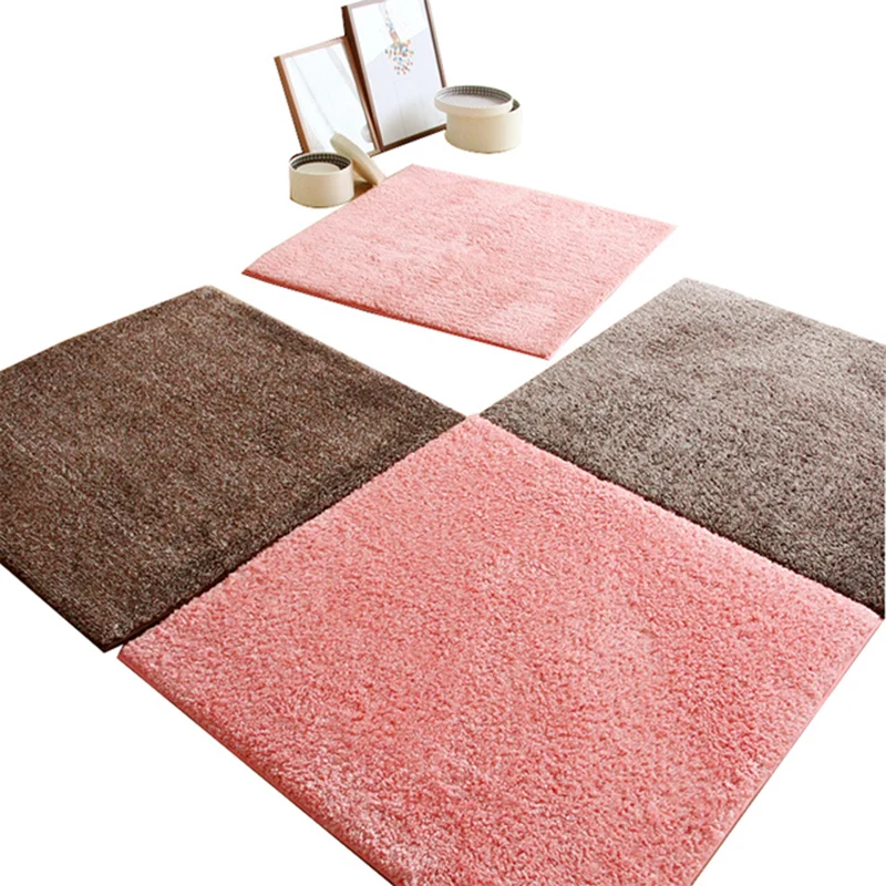Living Room Carpet Tiles Color Block Stain Resistant Level Loop Carpet Tiles met diepe zak voor dikke matrassen Olive