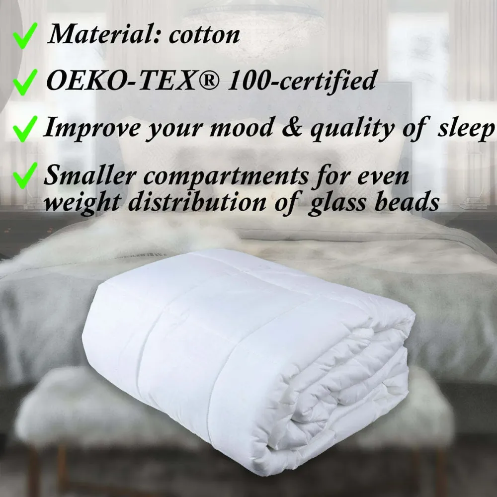 Lykke Weighted Blanket, Katoenmix, 150x200cm, 7kg
