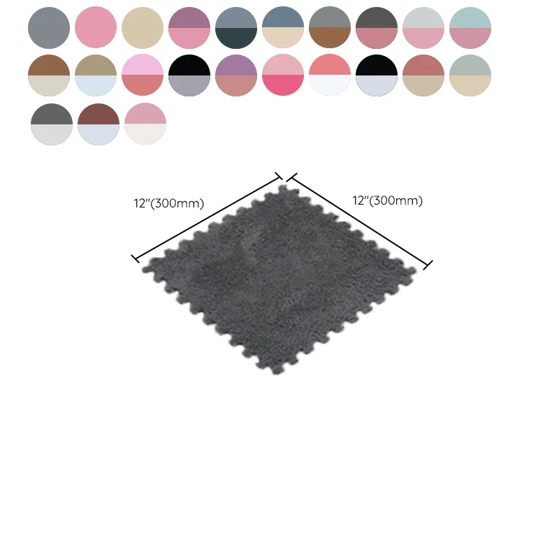 Premium Katoen Contemporain Tiles and Carpet Plush Cut Loose Lay Fade Resistant Carpet Tile Pink