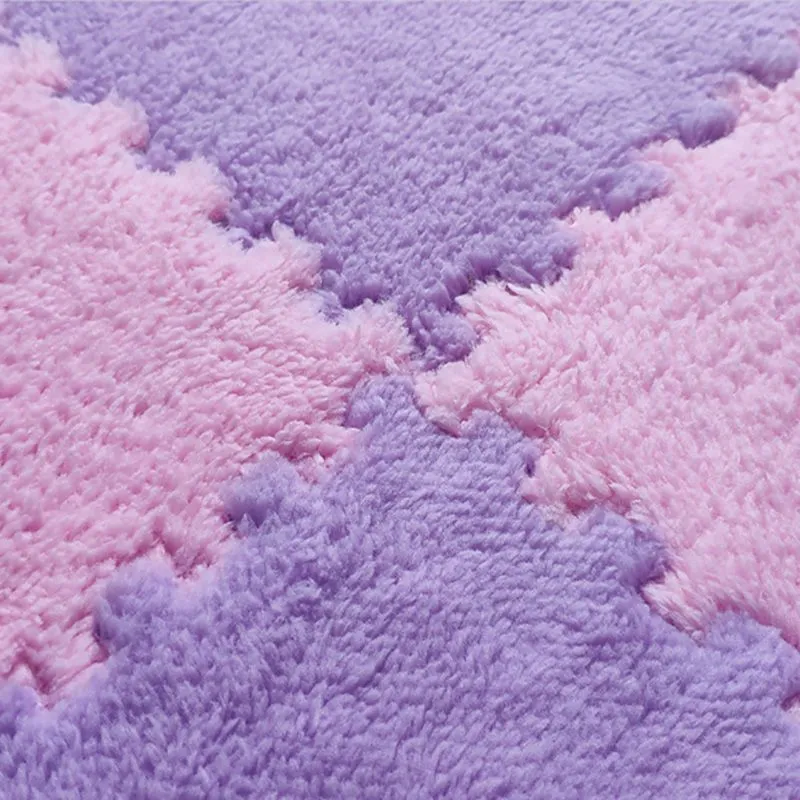 Premium Katoen Contemporain Tiles and Carpet Plush Cut Loose Lay Fade Resistant Carpet Tile Pink