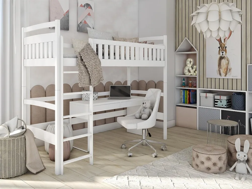 Premium Katoen Hoogslaper MIA LB003 80x200 cm Wit