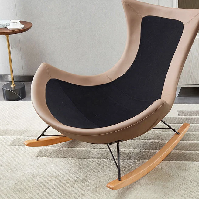 Premium Katoen Light Luxury Style Los Leisure Chaise Rocking Chair Lounge Lazy Chair