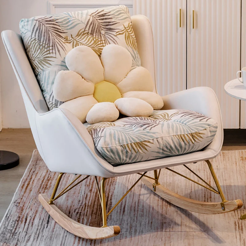 Strak Style Light Luxury Chaise Lazy Sofa Chair Leisure Lounge Rocking Chair