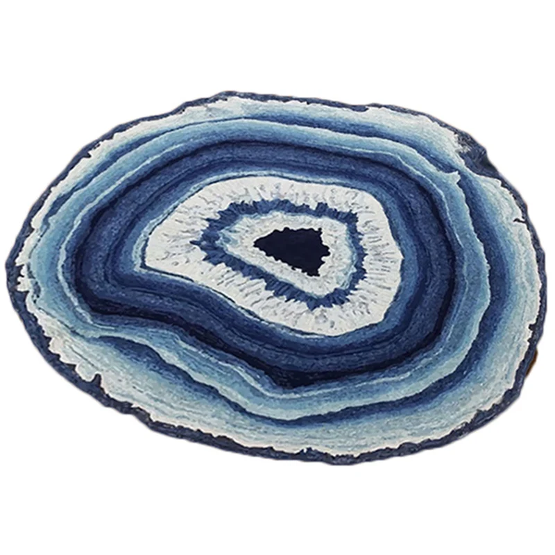 Actueel 3D Printed Rug Multi Colored Synthetics Area Carpet Non-Slip Backing Machine Washable Area Rug Bedroom Gray