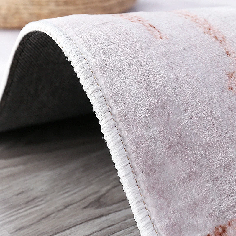 Casual Multi Color Afbeelding Rug Polyster Modern Area Carpet Non-Slip Backing Washable Rug Bedroom Beige