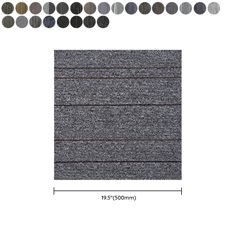 Contemporain Carpet Tiles Self Adhesive Level Loop Fire Resistant Tiles and Carpet voor Slaapkamer Dark