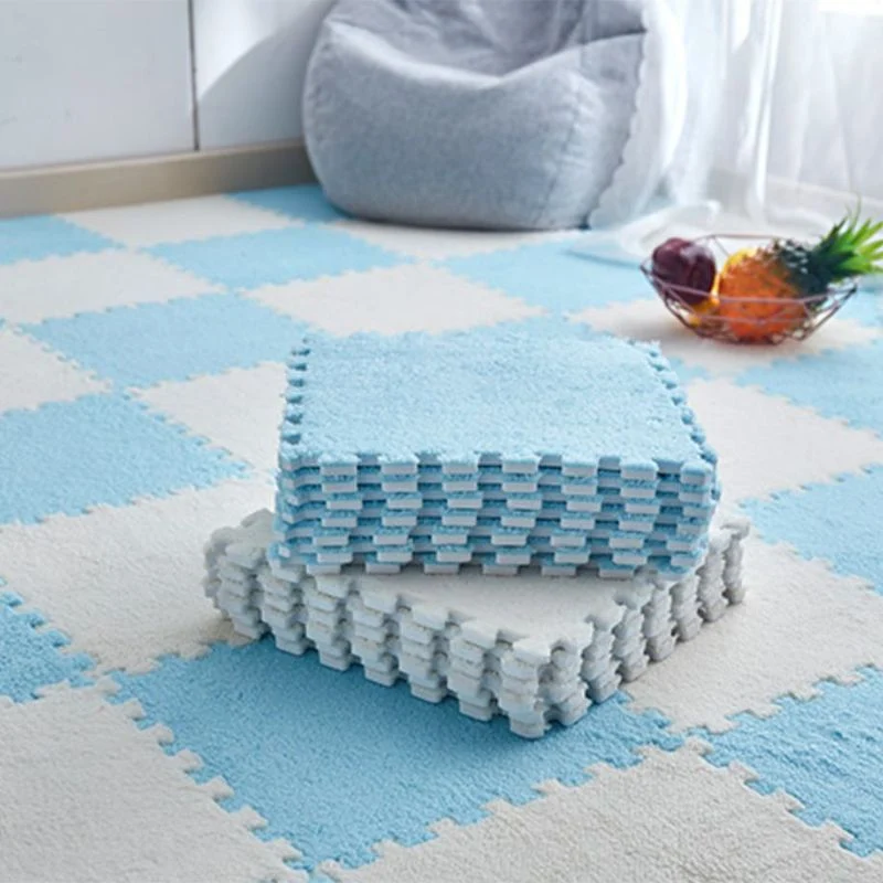 Fade Resistant Level Loop Carpet Tile Non-Skid Interlocking Bedroom Carpet Tiles Machinewasbaar Green
