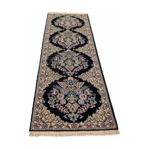 Lange Gangloper Loper-Woltapijt 203x67 Blauw Nain