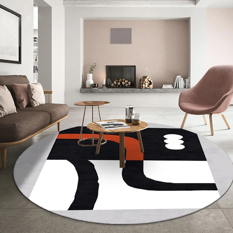 Multicolored Living Room Rug Polypropylene Colorblock Indoor Rug Anti-Slip Backing Washable Area Carpet voor Binnendeuren...