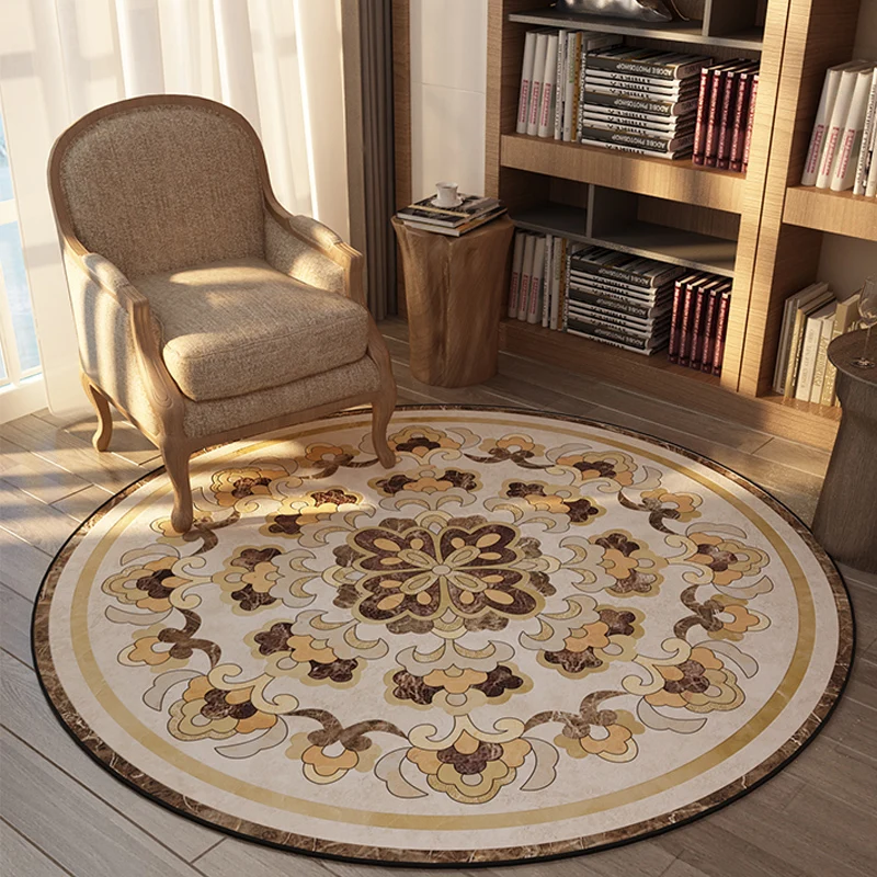 Olden Bedroom Rug Multi Colored Floral Printed Indoor Rug Polypropylene Anti-Slip Backing Simpel Care Area Carpet Coffee