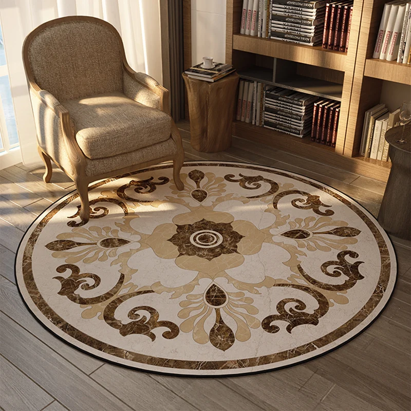 Olden Bedroom Rug Multi Colored Floral Printed Indoor Rug Polypropylene Anti-Slip Backing Simpel Care Area Carpet Coffee