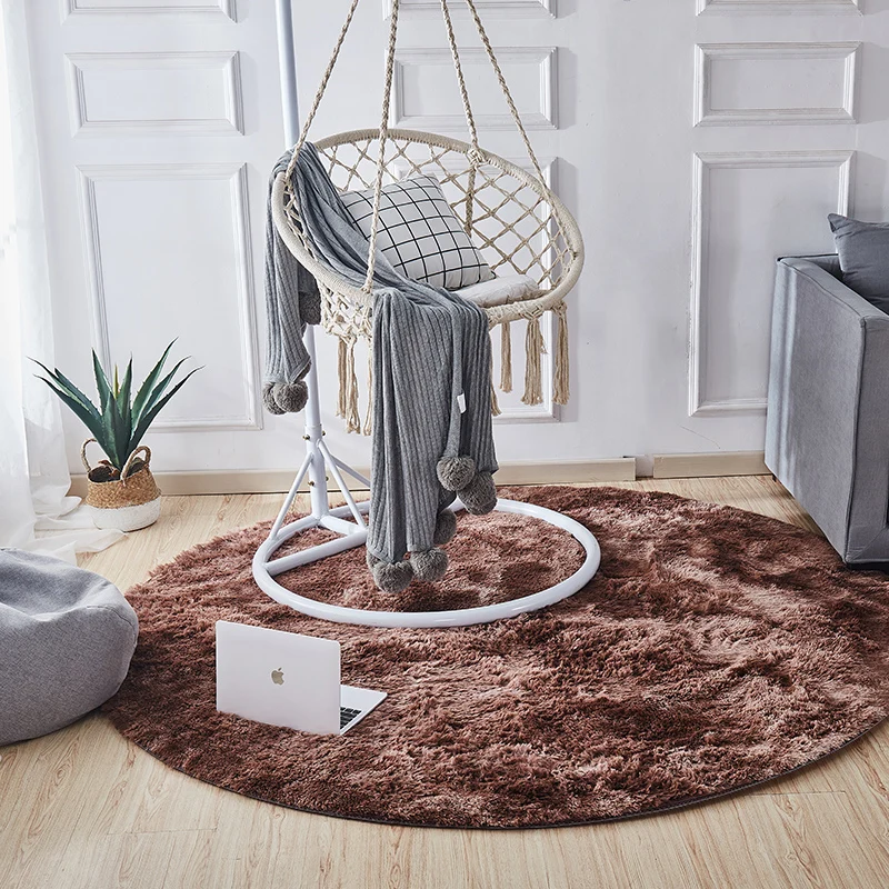 Pluizig Shaggy Vloerkleed Comfort Bedroom Rug Veelvoudig Colored Tie Dye Print Carpet Fluffy Anti-Slip Backing Area Rug Tu...
