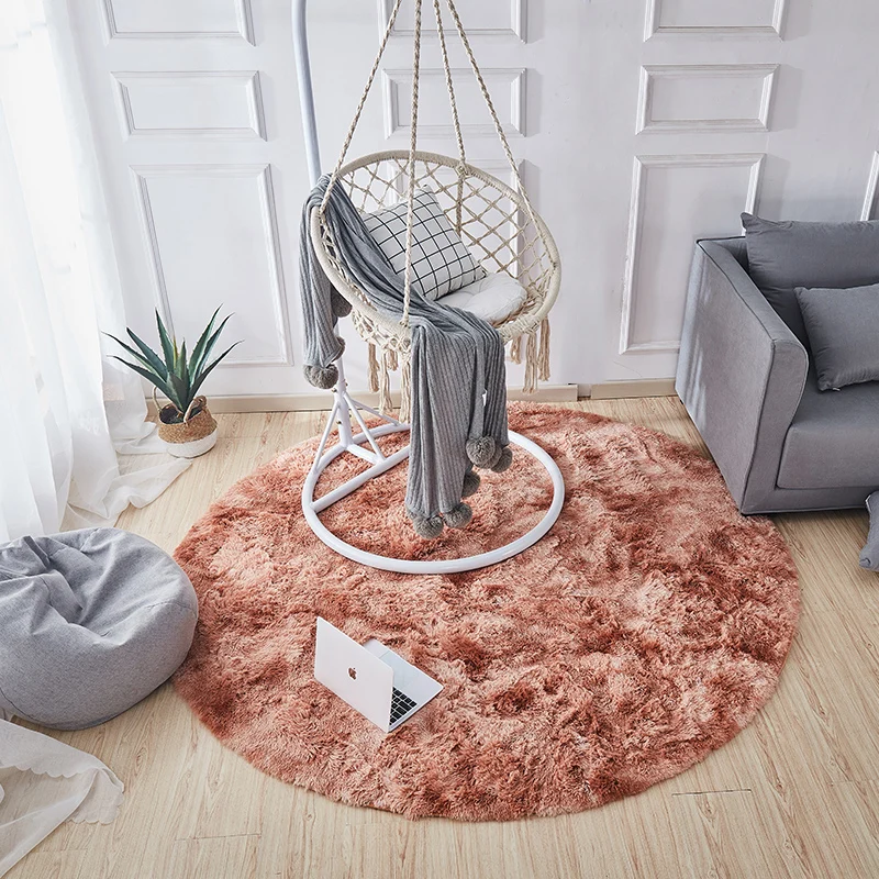 Pluizig Shaggy Vloerkleed Comfort Bedroom Rug Veelvoudig Colored Tie Dye Print Carpet Fluffy Anti-Slip Backing Area Rug Tu...