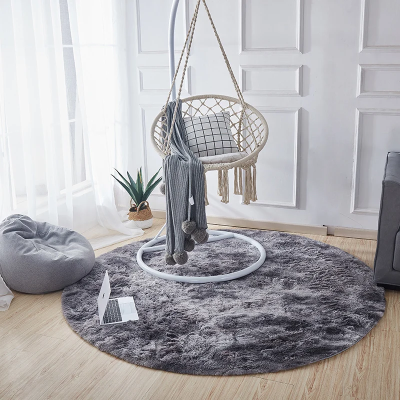 Pluizig Shaggy Vloerkleed Comfort Bedroom Rug Veelvoudig Colored Tie Dye Print Carpet Fluffy Anti-Slip Backing Area Rug Tu...
