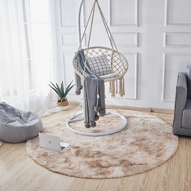 Pluizig Shaggy Vloerkleed Comfort Bedroom Rug Veelvoudig Colored Tie Dye Print Carpet Fluffy Anti-Slip Backing Area Rug Tu...