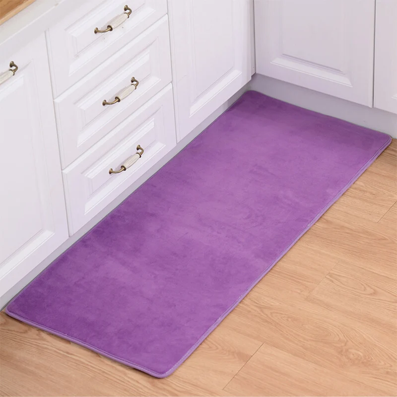 Premium Multi-Colored Plain Runner Rug Polypropylene Minimalistic Carpet Anti-Slip Backing Washable Pet Friendly Area Rug...