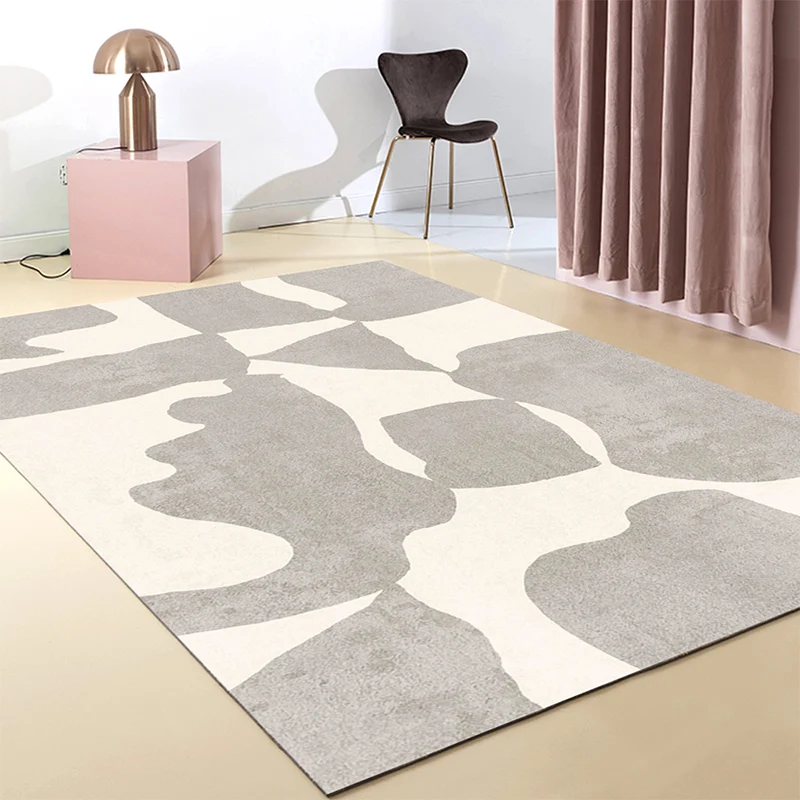 Relaxing Color Block Rug Multi Colored Katoenen Blend Indoor Rug Easy Care Machine Washable Carpet Living Room 100% Polypr...
