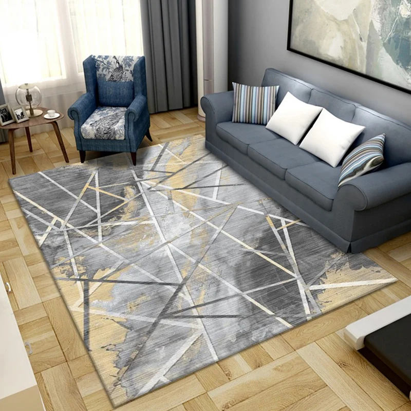 Scandinavian Abstract Pattern Rug Veelvoudig Color Polyster Area Carpet Anti-Slip Backing Easy Care Rug Parlor 80x150 cm |...