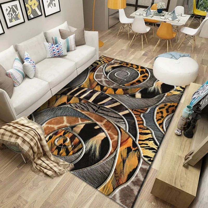 Scandinavian Abstract Pattern Rug Veelvoudig Color Polyster Area Carpet Anti-Slip Backing Easy Care Rug Parlor 80x150 cm |...