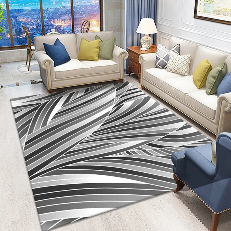 Scandinavian Abstract Pattern Rug Veelvoudig Color Polyster Area Carpet Anti-Slip Backing Easy Care Rug Parlor 80x150 cm |...