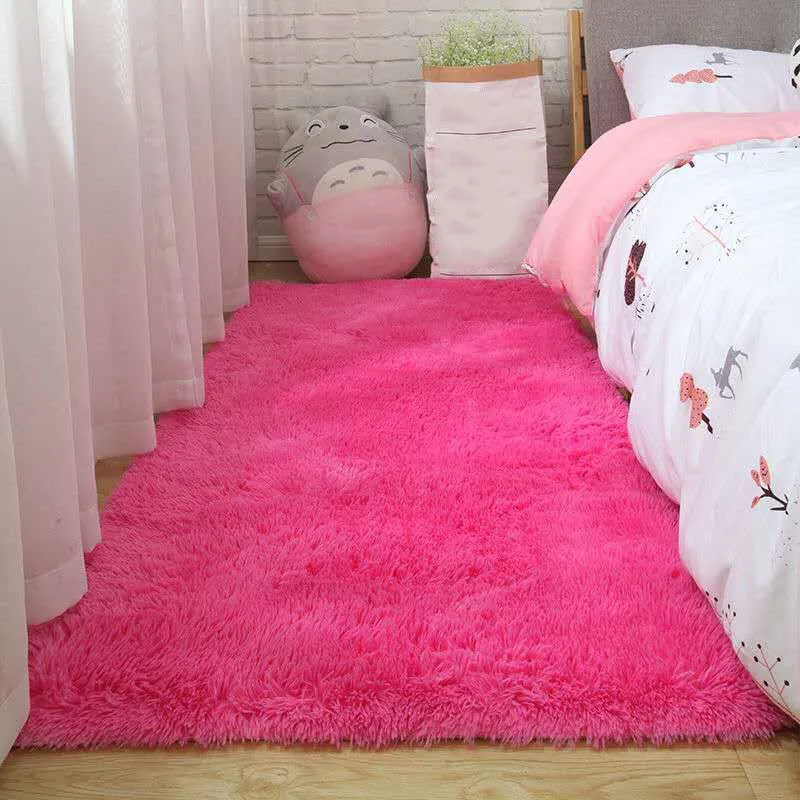 Simple Effen Color Rug Multi Colored Polypropylene Area Carpet Anti-Slip Backing Pet Friendly Indoor Rug Bedroom 100% Poly...
