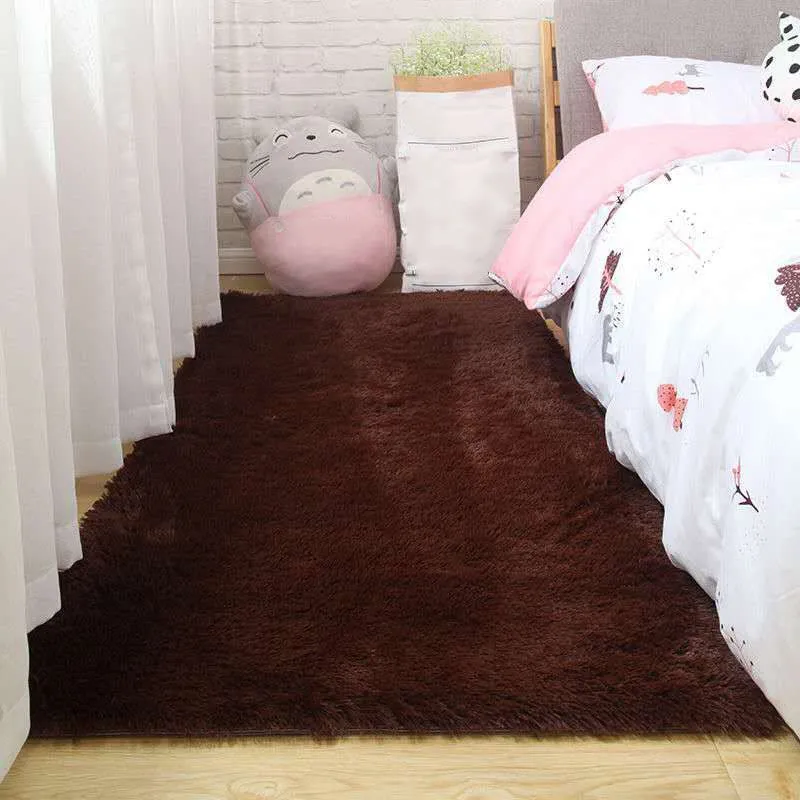 Simple Effen Color Rug Multi Colored Polypropylene Area Carpet Anti-Slip Backing Pet Friendly Indoor Rug Bedroom 100% Poly...