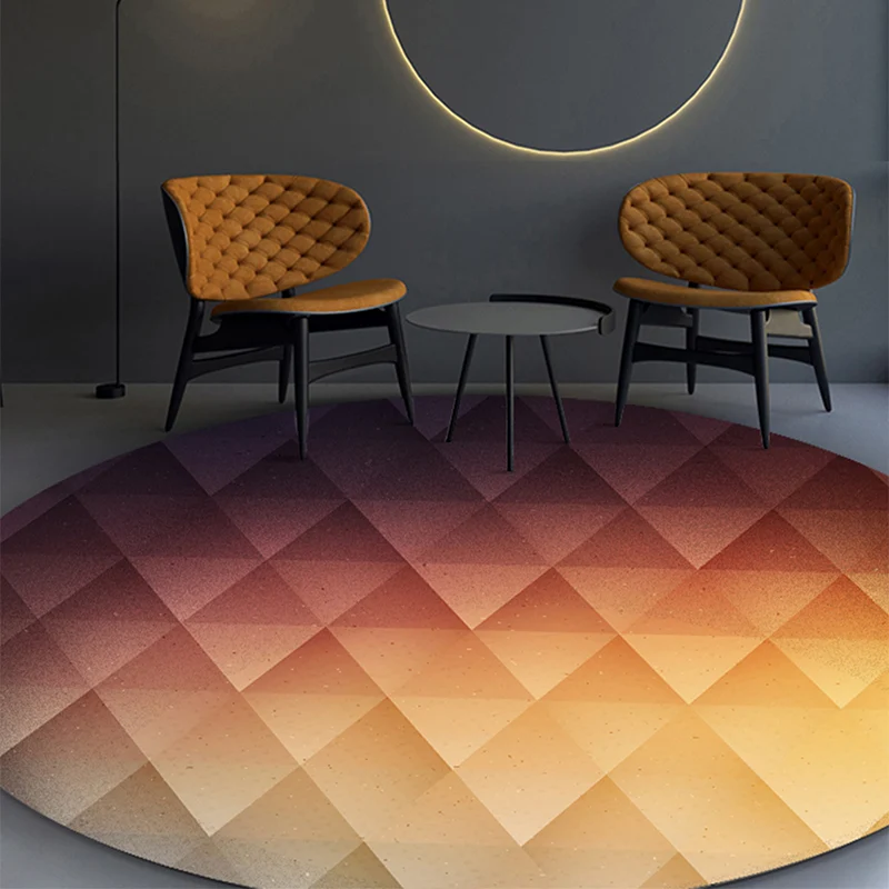Veelvoudig Color Geometric Print Rug Polypropylene Southwestern Area Rug Anti-Slip Backing Washable Carpet Decor Blue