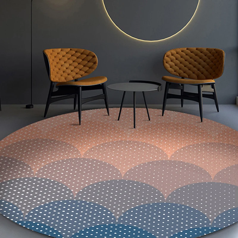 Veelvoudig Color Geometric Print Rug Polypropylene Southwestern Area Rug Anti-Slip Backing Washable Carpet Decor Blue