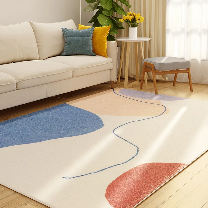 Western Colorblock Rug Bonte Polypropylene Indoor Rug Non-Slip Backing Easy Care Area Carpet Living Room Green