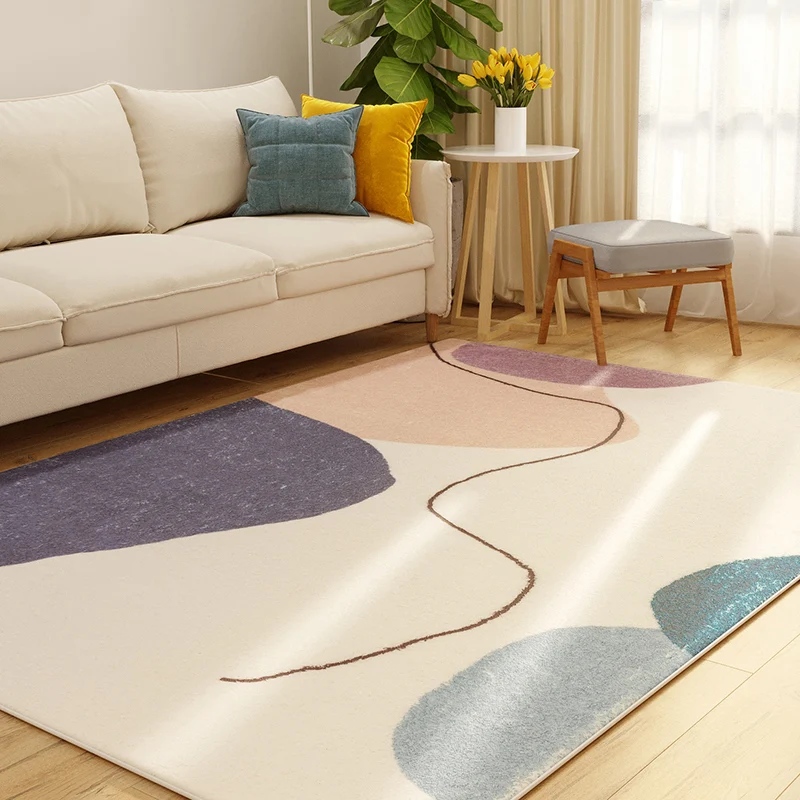 Western Colorblock Rug Bonte Polypropylene Indoor Rug Non-Slip Backing Easy Care Area Carpet Living Room Green