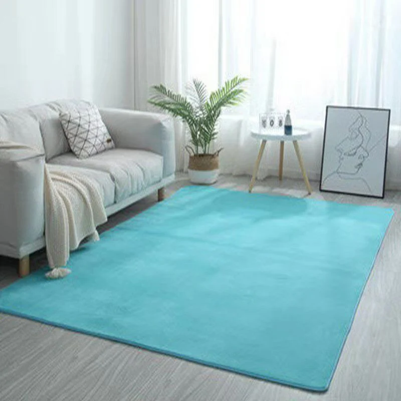 Wolmix Vloerkleed Comfort Bedroom Rug Multi Color Effen Colored Rug Polypropylene Non-Slip Backing Easy Care Carpet Royal
