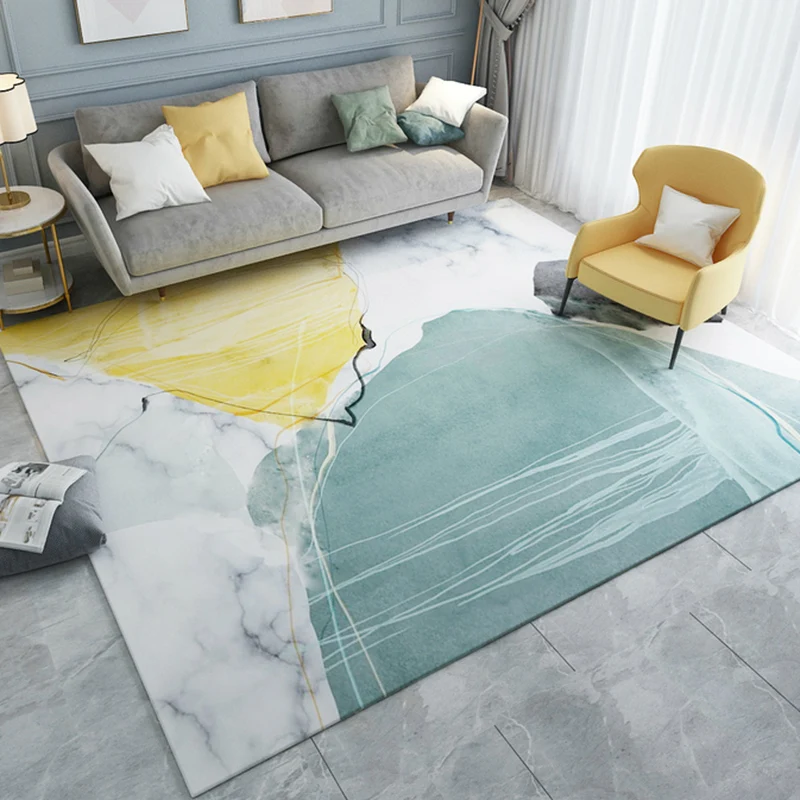 Wolmix Vloerkleed Meervoudig Colored Colorblock Rug Polyster Novelty Indoor Rug Anti-Slip Backing Easy Care Area Carpet Li...