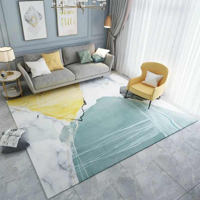 Wolmix Vloerkleed Meervoudig Colored Colorblock Rug Polyster Novelty Indoor Rug Anti-Slip Backing Easy Care Area Carpet Li...