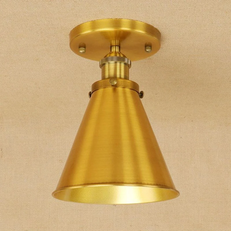 1 zwak metallic semi-inbouw licht vintage stijl roest/koper taps toelopend semi-inbouw lichtarmatuur voor binnen met Anti-...