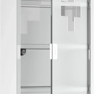 4goodz Medicijnkastje EHBO-kastje met slot RVS 12x30x60 cm