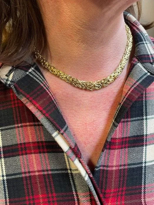 FANCY FLAT GAAS NECKLACE