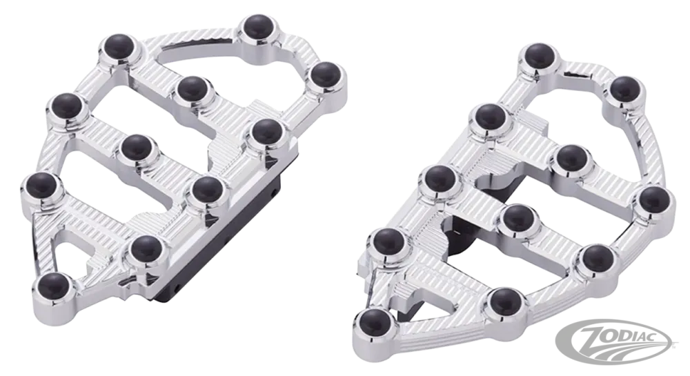 Ness MX Passenger Floorboards - Rood Harley-Davidson