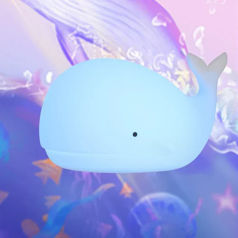 LumiWal™ – Schattig Walvis Nachtlampje – Rustgevende LED Verlichting voor Kinderkamers 4Little